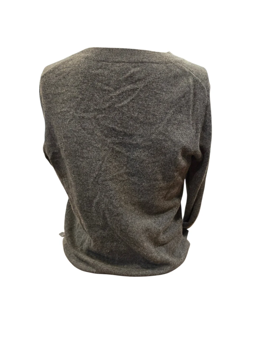J. Crew Gray Crewneck Sweater with Pink 